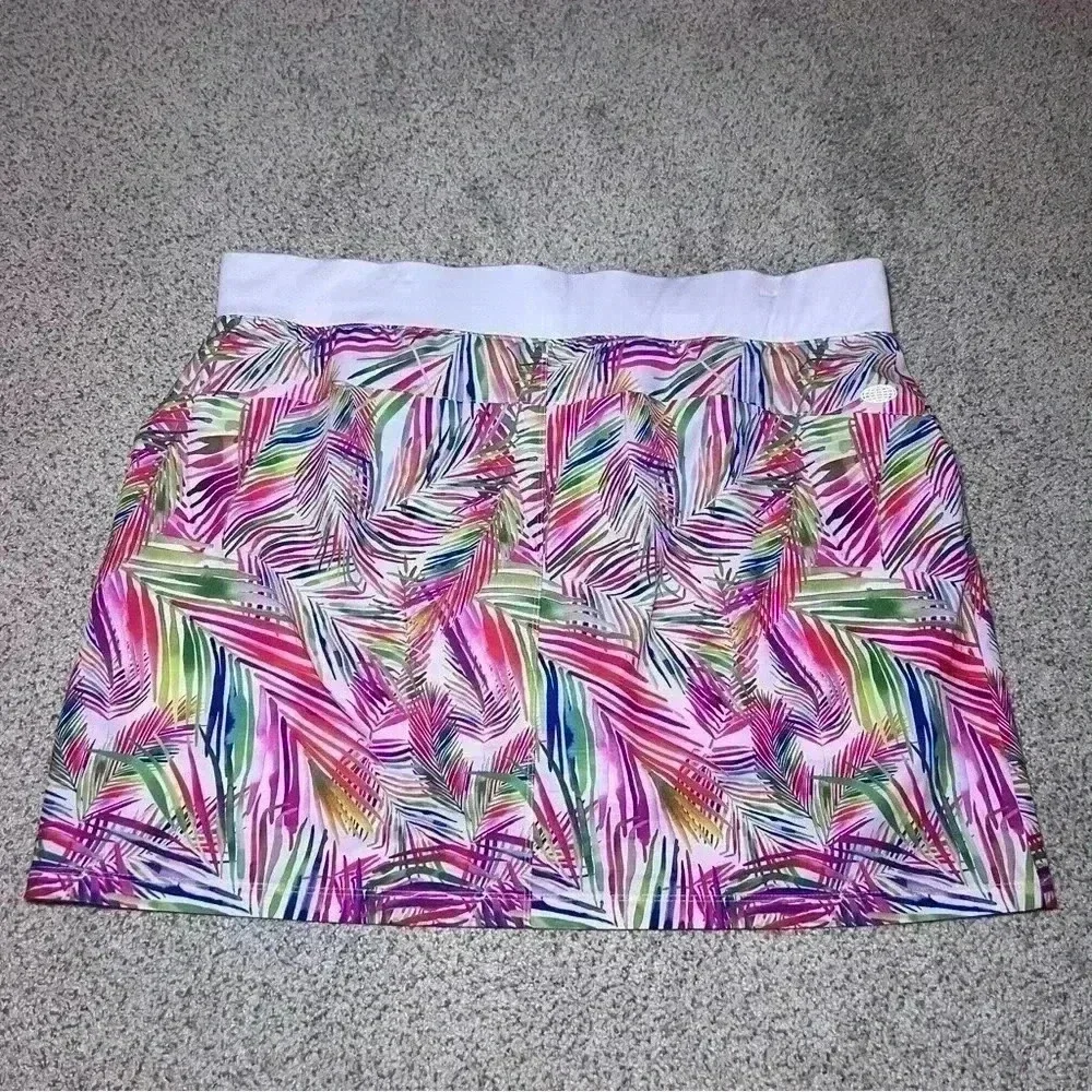 Reel Legends Athletic Pickleball Pull On Skort Skirt w/ Shorts Pockets 1XL
